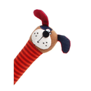Crunchy Neck Plush Friendz Dog with bone & squeaker