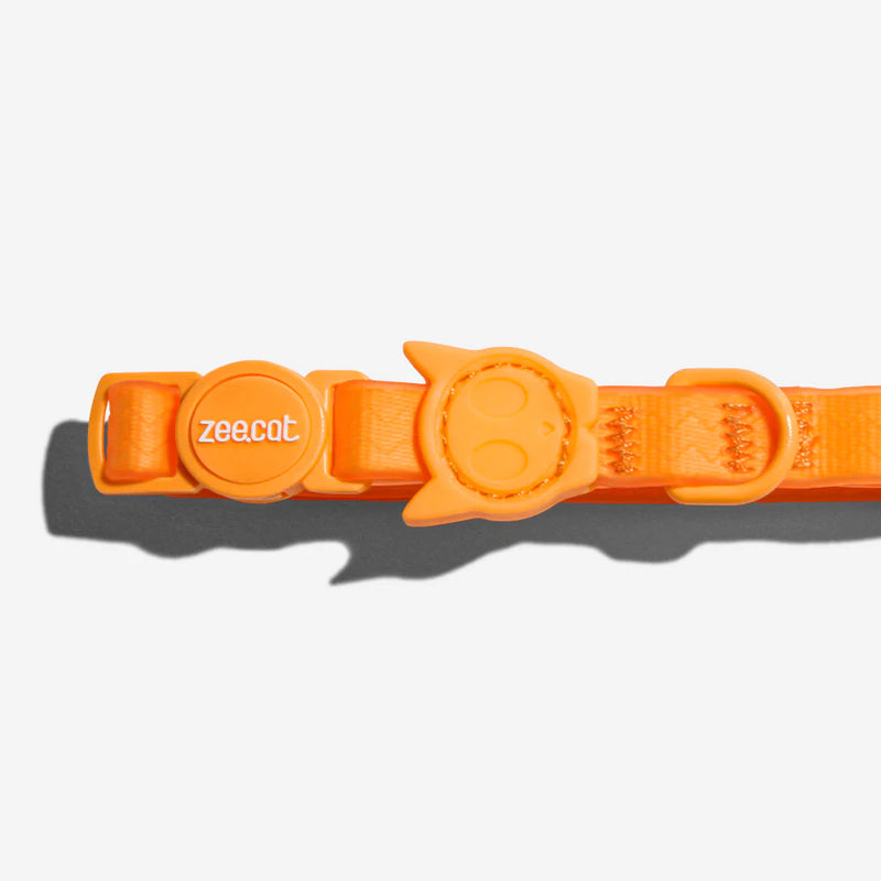 Zee.Cat Neopro Weatherproof Tangerine Cat Collar