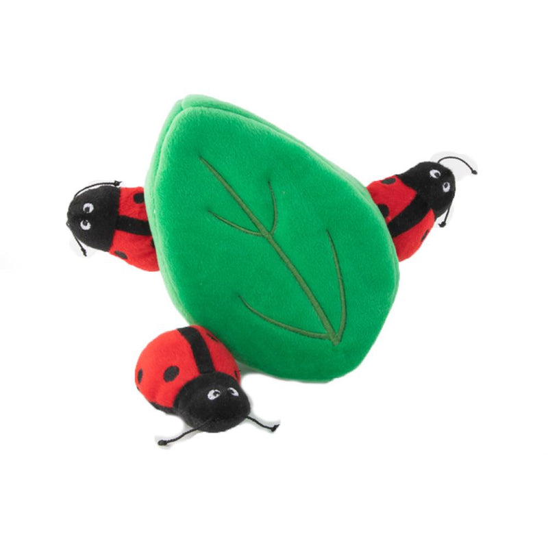 ZippyPaws Zippy Burrow - Ladybugs In Leaf Interactive Puzzle Dog Toy