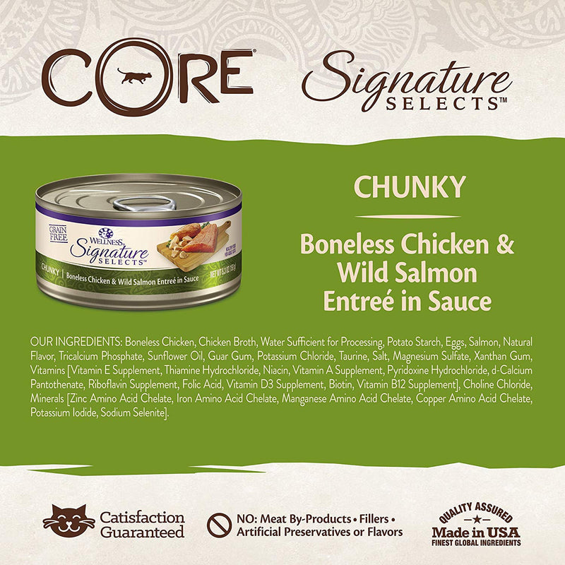 CORE Signature Selects Chunky Chicken & Salmon Grain-Free Canned Cat Food