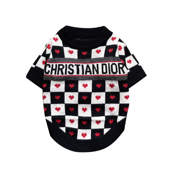 Chasetian Dogior Hearts Dog Sweater