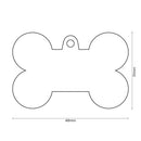 ID Tag - ID Tag Bone Bronx "Lady Boss" in English Brass | Personalized Cat Dog Tag