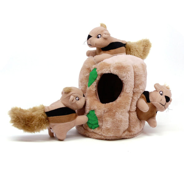 Hide-A-Squirrel Plush Dog Toy
