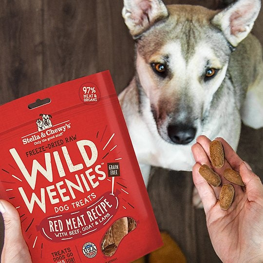 Wild Weenies Red Meat Recipe Freeze-Dried Raw Dog Treats
