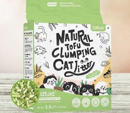 CATURE Natural Tofu Clumping Cat Litter - Green Tea