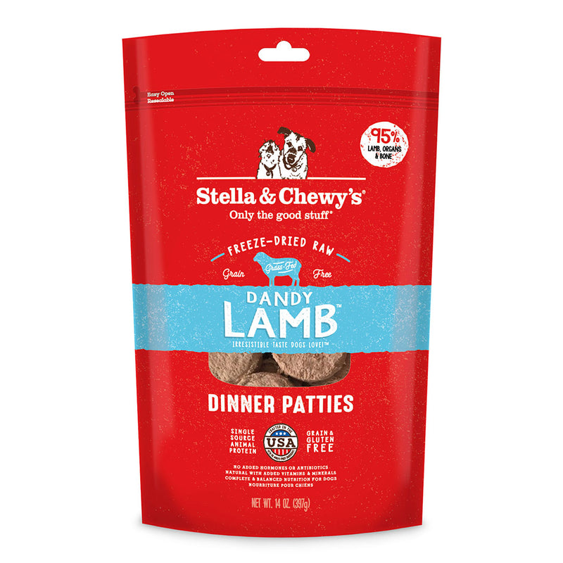 Dandy Lamb Dinner Patties Freeze-Dried Raw Dog Food