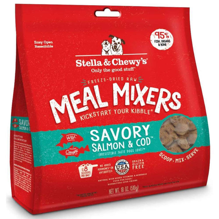 Savory Salmon & Cod Meal Mixers Freeze-Dried Raw Dog Food