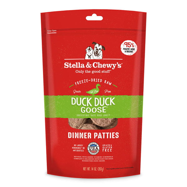 Duck Duck Goose Dinner Patties Freeze-Dried Raw Dog Food