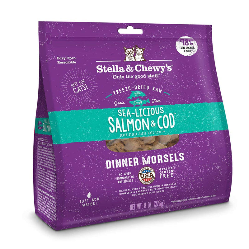 Sea-licious Salmon & Cod Dinner Morsels Freeze-Dried Raw Cat Food