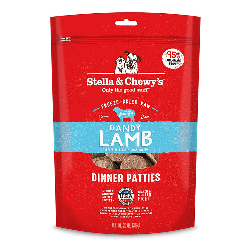 Dandy Lamb Dinner Patties Freeze-Dried Raw Dog Food