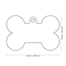 ID Tag - ID Tag Bone Bronx "The Queen" in English Brass | Personalized Cat Dog Tag