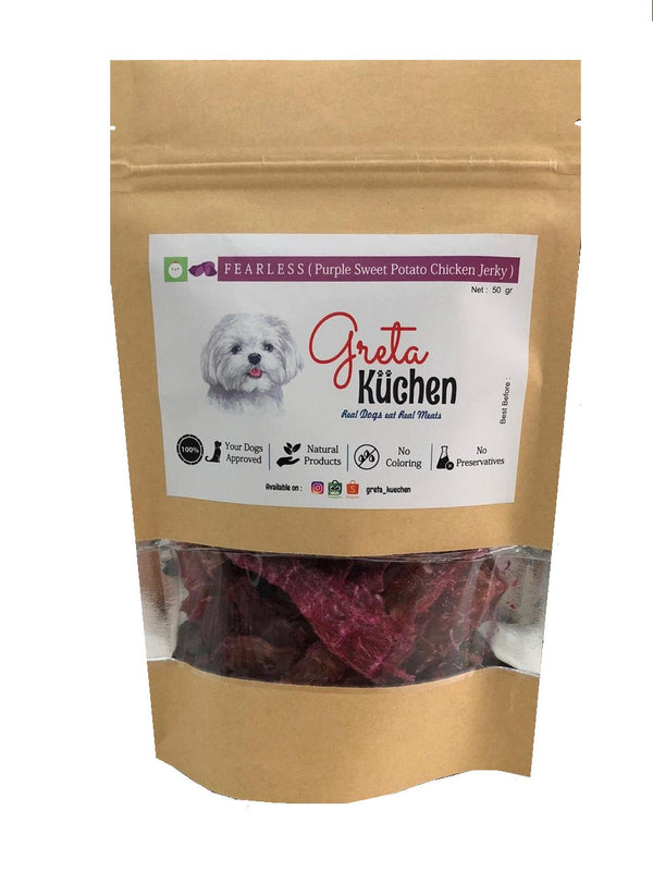 Fearless Purple Sweet Potato Chicken Jerky Dog Treats