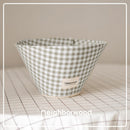 Grey Gingham Pet Cone