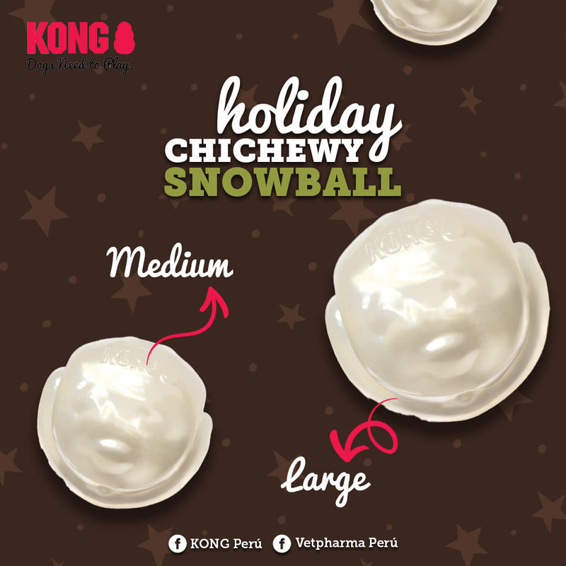 Holiday ChiChewy Snowball Dog Toy