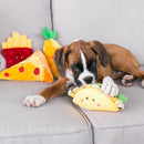 ZippyPaws NomNomz - Taco Squeaky Plush Dog Toy