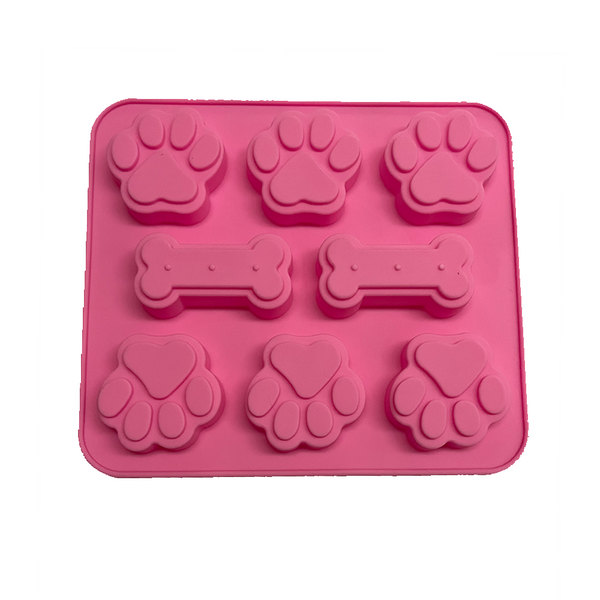 Paw and Bone Square Mold for Pets