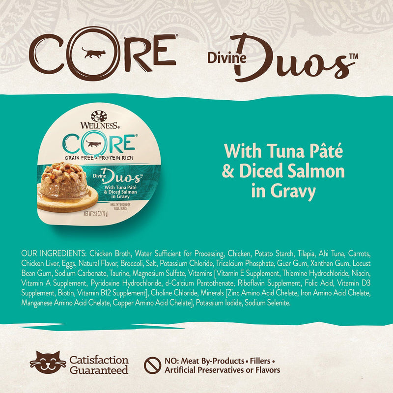 CORE Grain-Free Divine Duos With Tuna Paste & Diced Salmon  Wet Cat Food