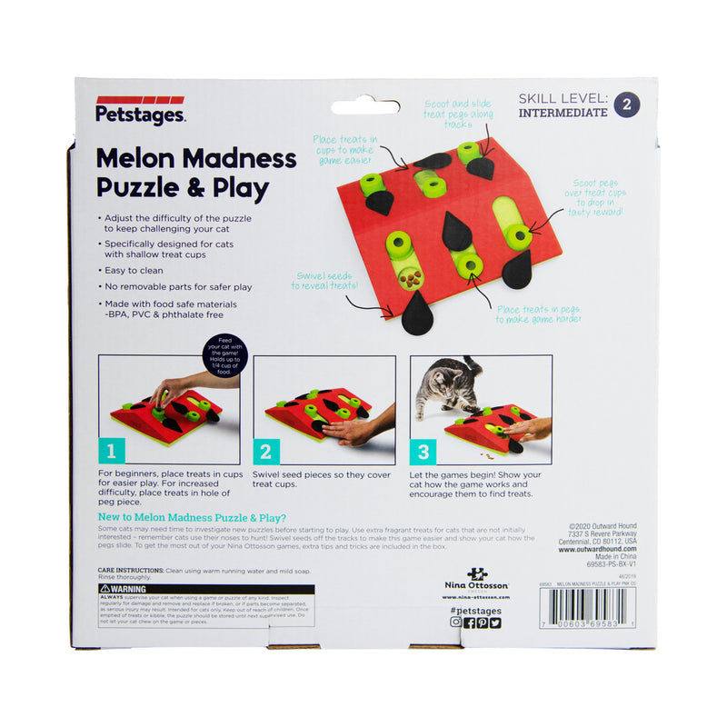 Petstages Melon Madness Puzzle & Play Cat Toy