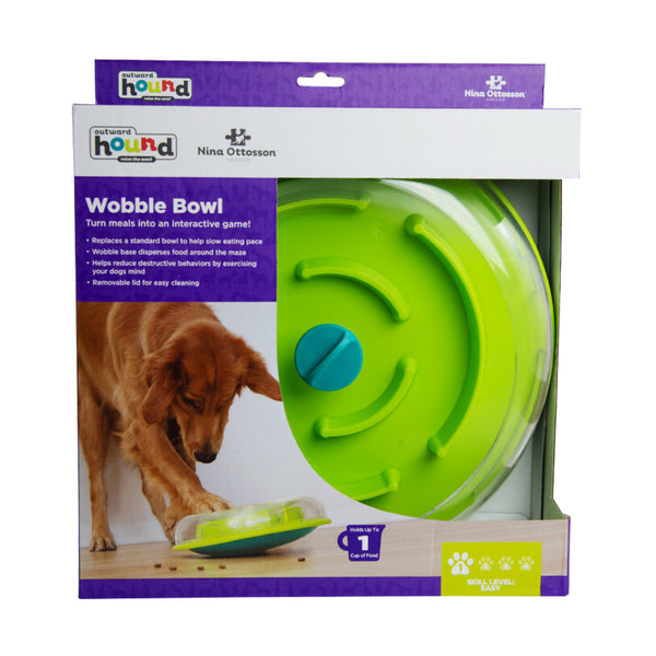 Outward Hound Wobble Bowl Interactive Treat Puzzle Dog Toy