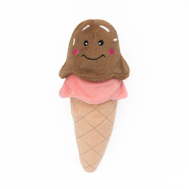 NomNomz - Ice Cream Squeaky Plush Dog Toy
