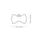 ID Tag - ID Tag Bow Tie Red | Personalized Cat Dog Tag