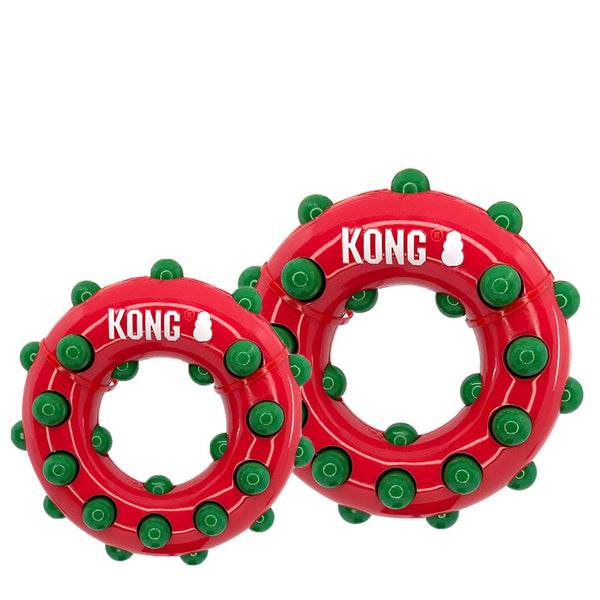 Holiday Dotz Ring Dog Toy