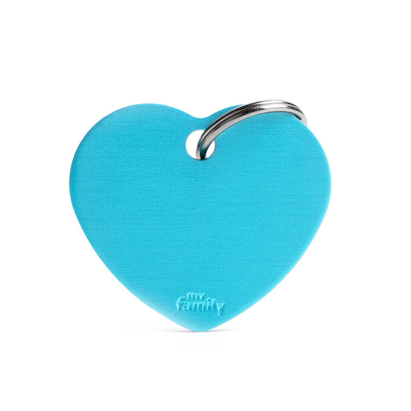 ID Tag - ID Tag Basic Collection Big Heart in Aluminum | Personalized Cat Dog Tag