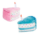 ZippyPaws NomNomz - Birthday Cake Squeaky Plush Dog Toy