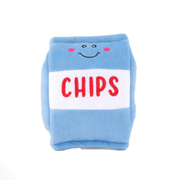 ZippyPaws NomNomz - Chips Squeaky Plush Dog Toy