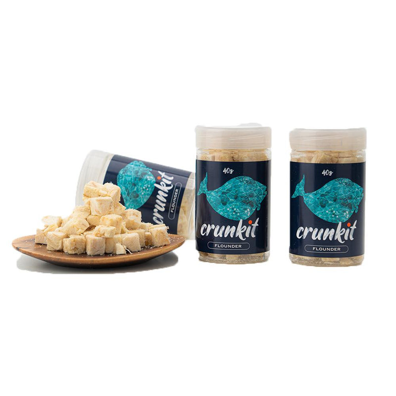 Crunkit Premium Freeze-Dried Pet Snacks - Flounder