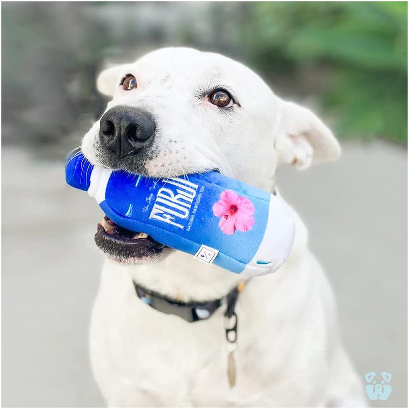 Furji Water Bottle Plush with Squeaker Dog Toy