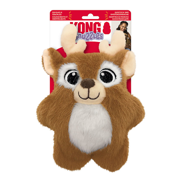 Holiday Snuzzles Reindeer Dog Toy