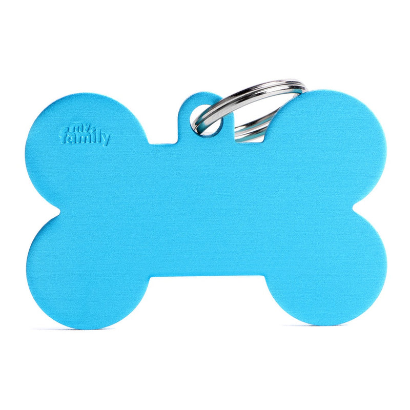 ID Tag - ID Tag Basic Collection Bone XL in aluminium | Personalized Cat Dog Tag