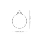 ID Tag - ID Tag Circle "I'm The King" | Personalized Cat Dog Tag