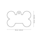 ID Tag - ID Tag Bone Bronx "Lady Boss" in English Brass | Personalized Cat Dog Tag