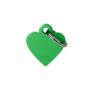 ID Tag - ID Tag Basic Collection Small Heart in Aluminum | Personalized Cat Dog Tag