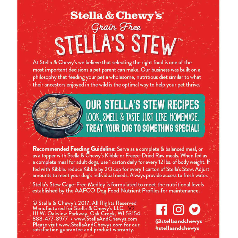 Stella's Stew Cage Free Medley Wet Dog Food