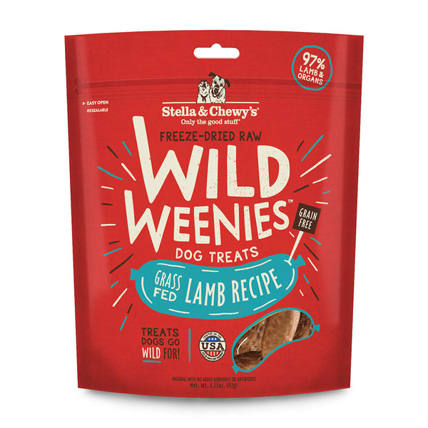Wild Weenies Lamb Recipe Freeze-Dried Raw Dog Treats