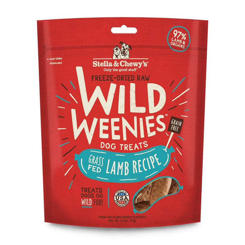 Wild Weenies Lamb Recipe Freeze-Dried Raw Dog Treats