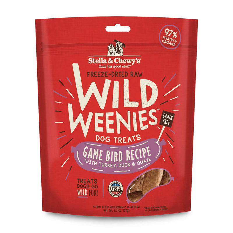 Wild Weenies Game Bird Recipe Freeze-Dried Raw Dog Treats