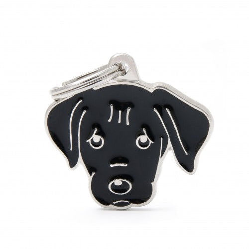 ID Tag - Friends Collection - Black Labrador ID Dog Tag | Personalized Cat Dog Tag