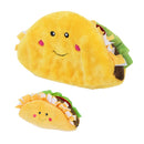 ZippyPaws NomNomz - Taco Squeaky Plush Dog Toy
