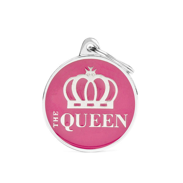 ID Tag - ID Tag Circle "The Queen" | Personalized Cat Dog Tag