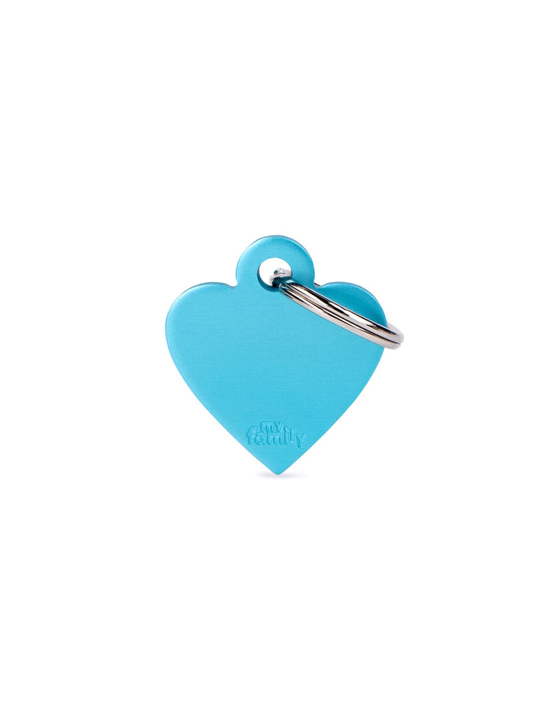 ID Tag - ID Tag Basic Collection Small Heart in Aluminum | Personalized Cat Dog Tag