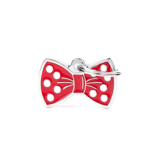 ID Tag - ID Tag Bow Tie Red | Personalized Cat Dog Tag