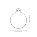 ID Tag - Hushtag Collection - Chromed Charms With Black Rubber | Personalized Cat Dog Tag