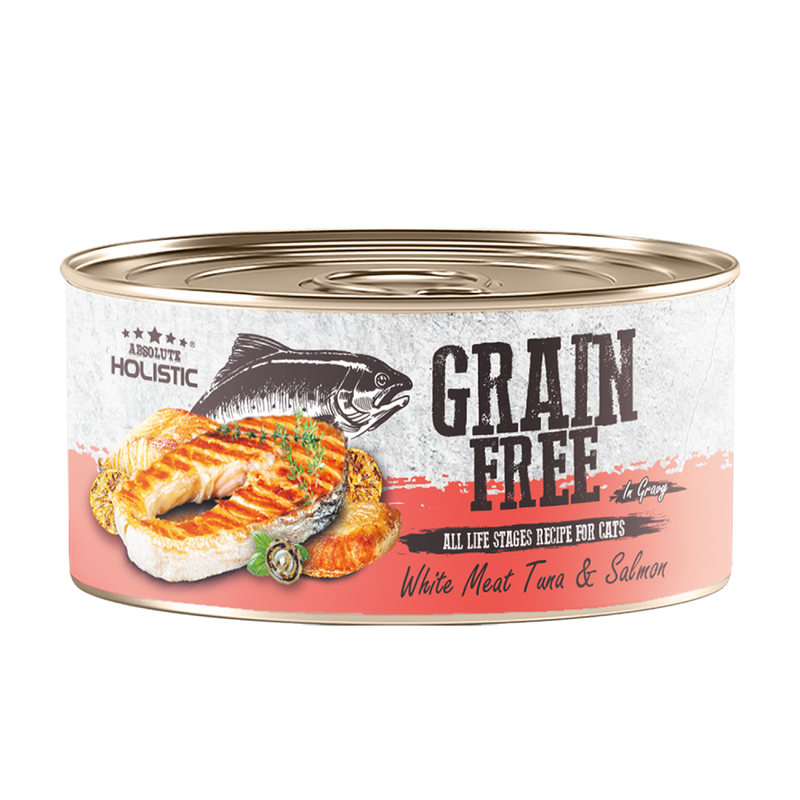 Grain Free White Meat Tuna & Salmon In Gravy Canned Cat Food