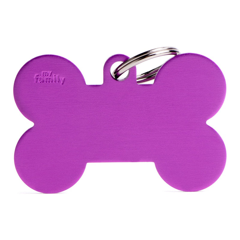 ID Tag - ID Tag Basic Collection Bone XL in aluminium | Personalized Cat Dog Tag