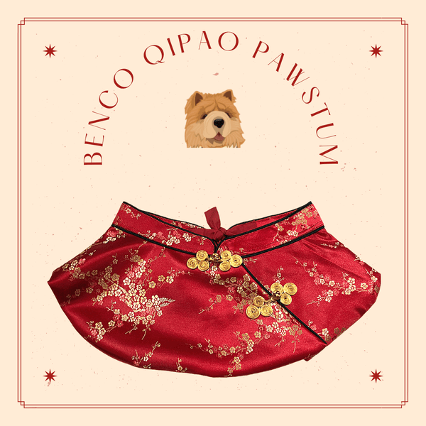 Female Cheongsam Costume Bib For Pets