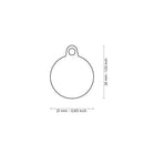 ID Tag - Glam "Paw Fuchsia Circle Strass" ID Tag | Personalized Cat Dog Tag